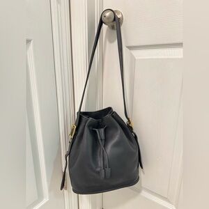 Vintage Coach Lula Smith's Legacy Bag black large drawstring bucket bag